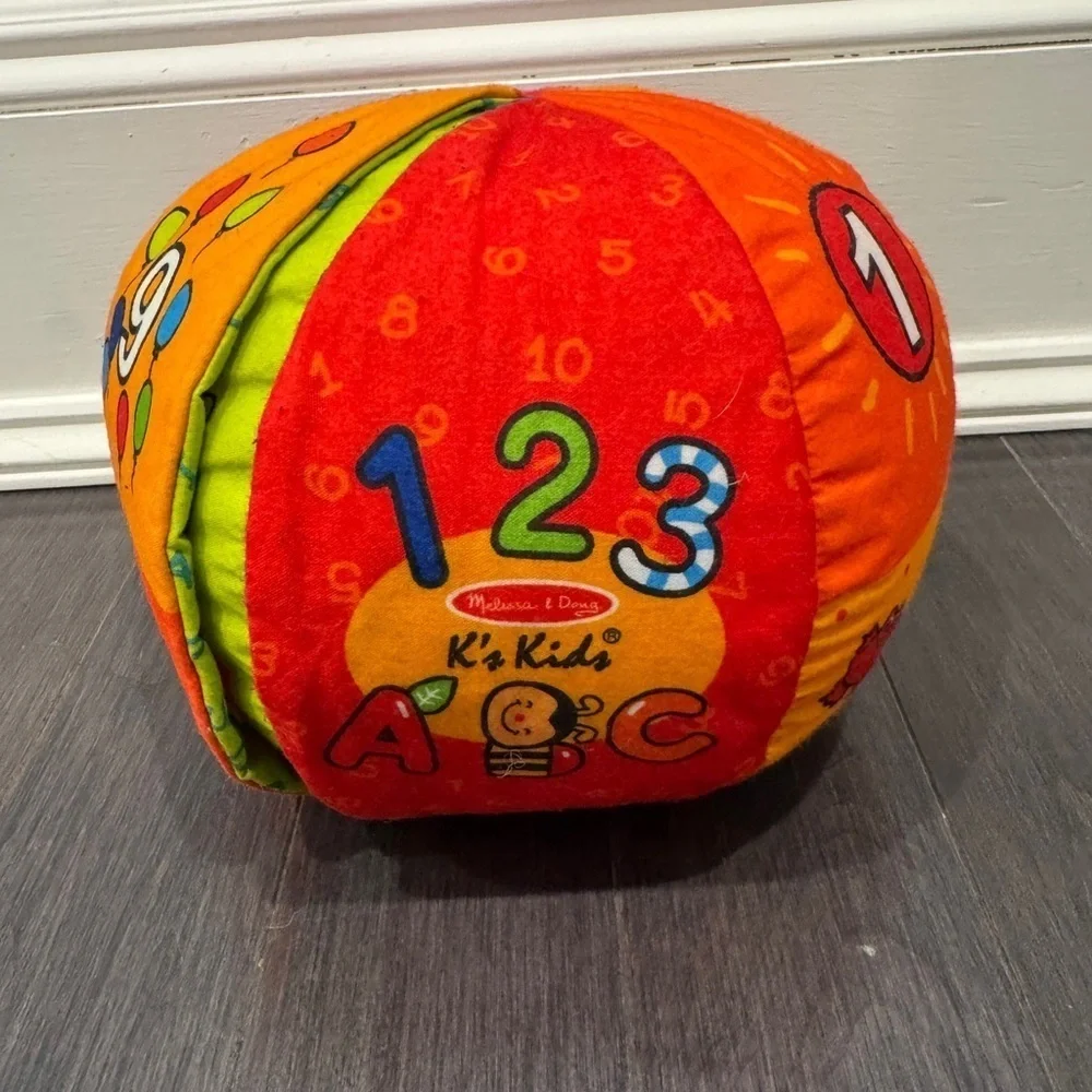 Melissa & Doug K’s Kids 123 ABC Multicolor Learning Ball- Says ABCs of Numbers